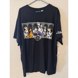 Walt Disney World 100th anniversary black t-shirt men's XXL NWT